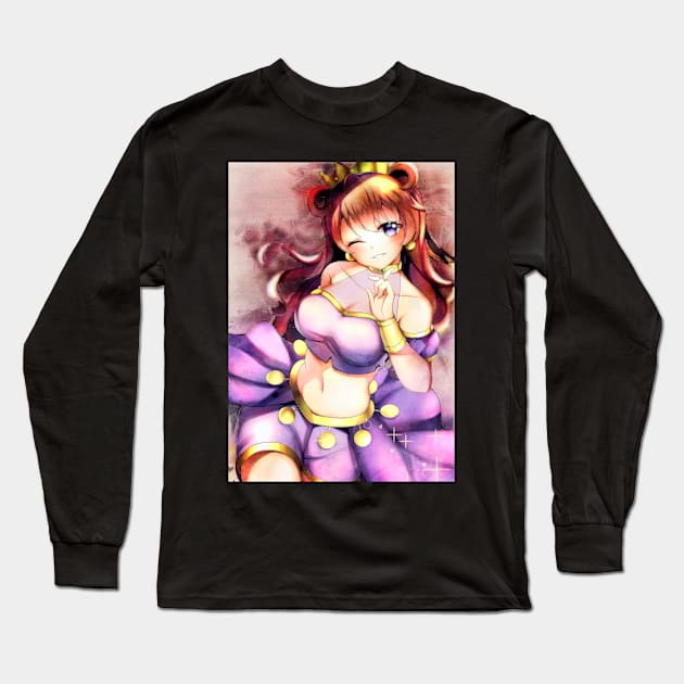 Konoe Kanata Anime Watercolor Long Sleeve T-Shirt by Isamu Studio